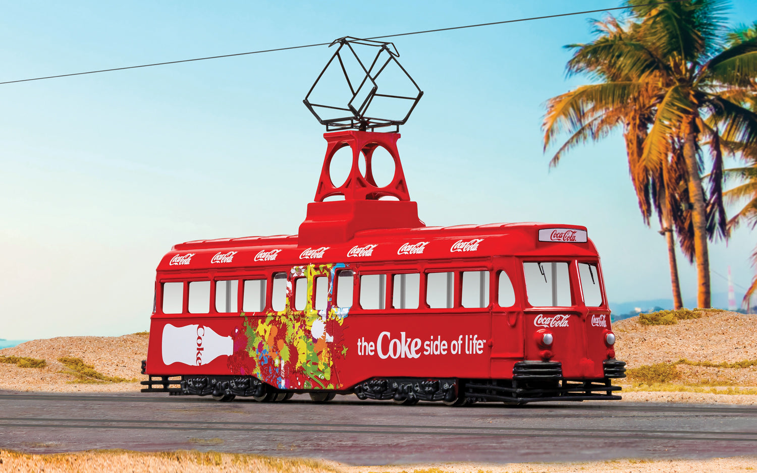 Coca Cola Single Decker Tram- Coke Side of Life - Chester Model Centre