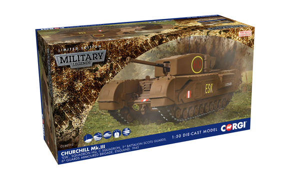 CC60112 Churchill Mk.III Tank, ESK , Squadron HQ, C Squadron, 3rd Battalion Scots Guards, 6th Guards Armoured Brigade, England, 1943 - Chester Model Centre