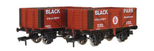Dapol 4F-071-170 OO Gauge 7 Plank Wagon Twin Pack Ruabon 330/Chirk 2032 - Chester Model Centre