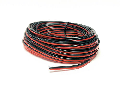 Red/Black Twinned Wire 10m (14 x 0.15mm) - Chester Model Centre