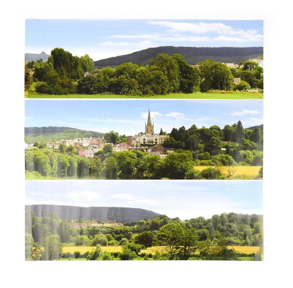 Gaugemaster GM758 British Town Scene Backscene (1372x152mm) - Chester Model Centre