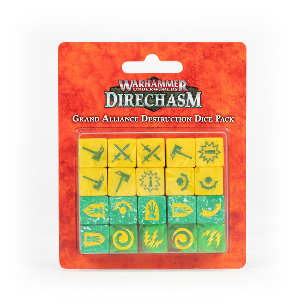 Warhammer Underworlds Direchasm Grand Alliance Destruction Dice Pack - Chester Model Centre