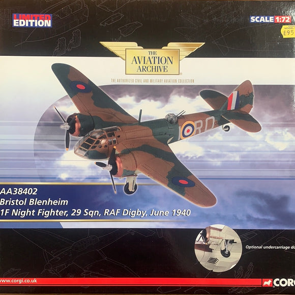 Bristol Blenheim IF. Night Fighter 29 Sq, June 1940 - Chester Model Centre