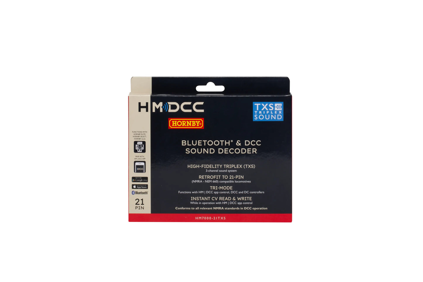 Hornby R7322 HM7000-21TXS: Bluetooth® & DCC Sound Decoder (21-pin) - Chester Model Centre