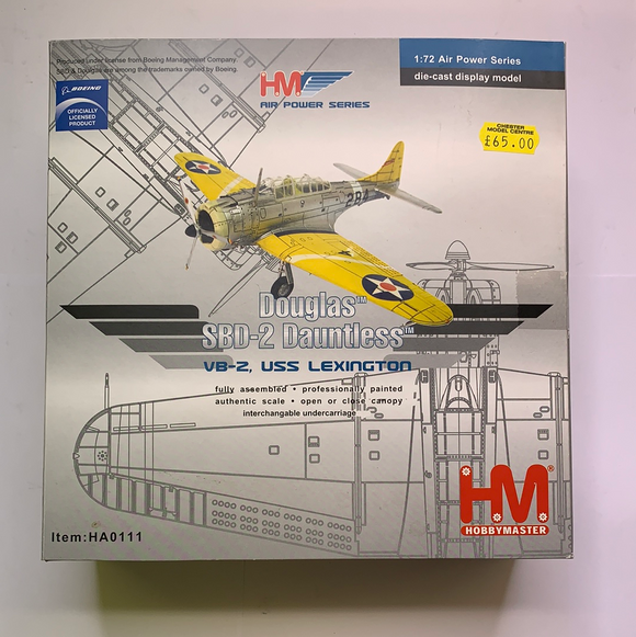 Douglas SBD-2 Dauntless VB-2 USS Lexington - Chester Model Centre