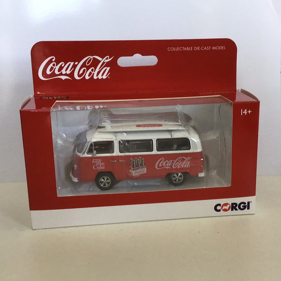 CC02746 Coca-Cola Volkswagen Type 2 T2 Bay Window Campervan ‘Surf Van’ - Chester Model Centre