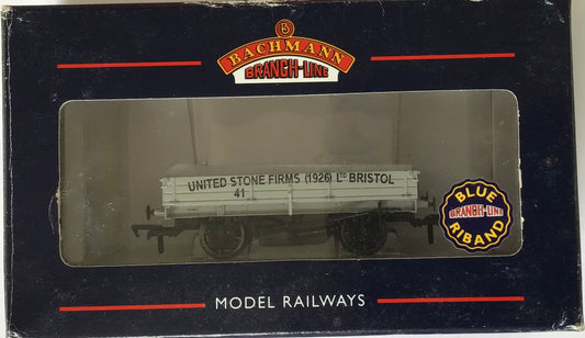 37-928 3 Plank Wagon United Stone Firms LTD - Chester Model Centre