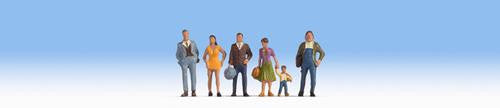 NOCH HO PEDESTRIANS (6) FIGURE SET - Chester Model Centre