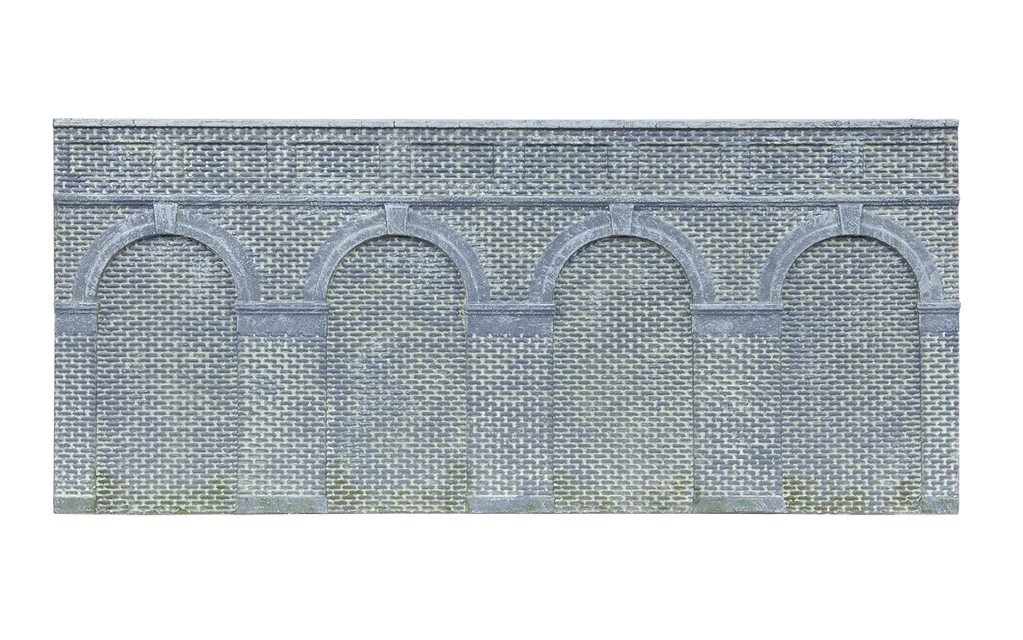 Mid Level Arched Retaining Walls x2 (Engineers Blue Brick) - Chester Model Centre