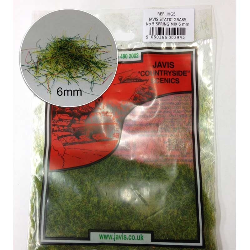Static Grass No 5 Spring Mix 6mm - Chester Model Centre