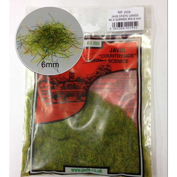 Static Grass No 6 Summer Mix 6mm - Chester Model Centre