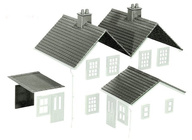 Kit 2  Slate Roofs  Ridge Tiles  Flat Roofs  Chimneys etc. - Chester Model Centre