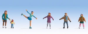 Noch N15824 Ice Skaters (6) Figure Set - Chester Model Centre