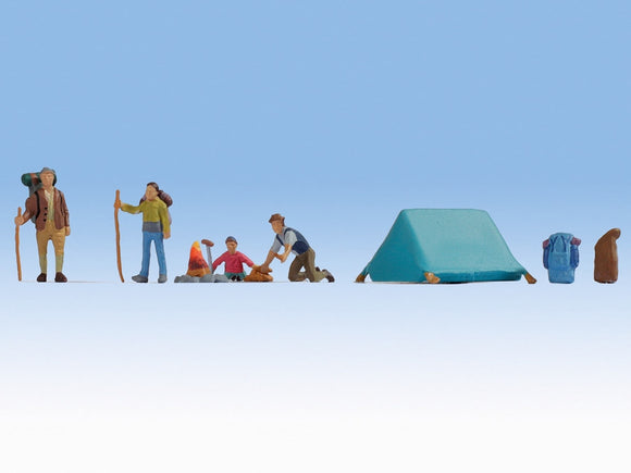 Noch N15876 Camping (4) Figure Set - Chester Model Centre