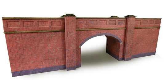PN146 N Gauge Double Track Bridge Red Brick - Chester Model Centre