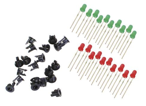 3mm 5v LEDs (Red/Green) - Chester Model Centre
