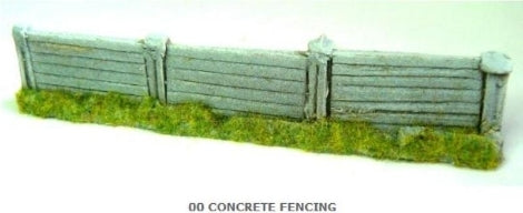 OO Gauge Concrete Fencing (Bag of 6) - Chester Model Centre
