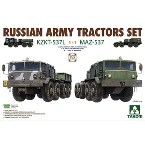 Takom 1/35 Russian Army Tractors KZKT-537L & MAZ-537 1+1 - Chester Model Centre