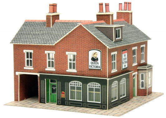 PN116 N Gauge Corner Shop (Red Brick) - Chester Model Centre