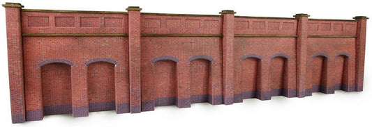 PN145 N Gauge Retaining Wall Red Brick - Chester Model Centre