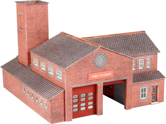 N Scale Fire Station - Chester Model Centre