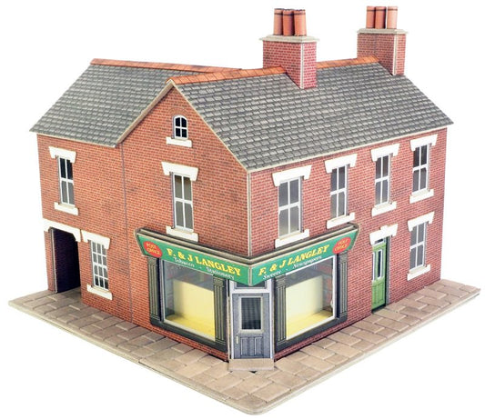 OO Red Brick Corner Shop - Chester Model Centre