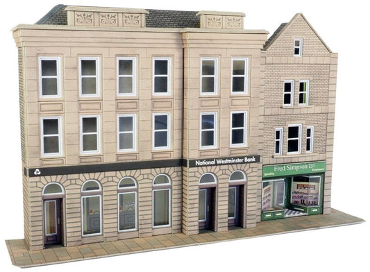OO Low Relief Banks & Shops Kits - Chester Model Centre