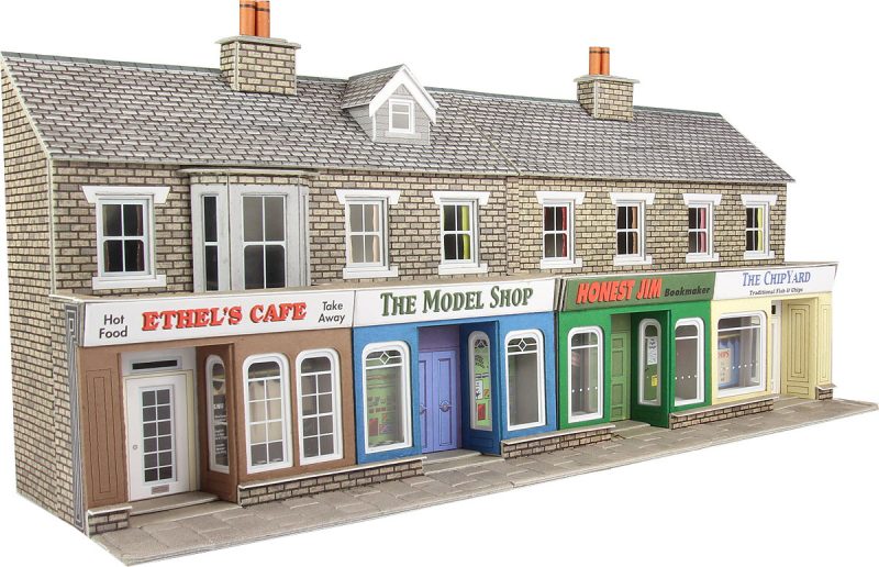 OO Low Relief Shop Fronts Stone - Chester Model Centre