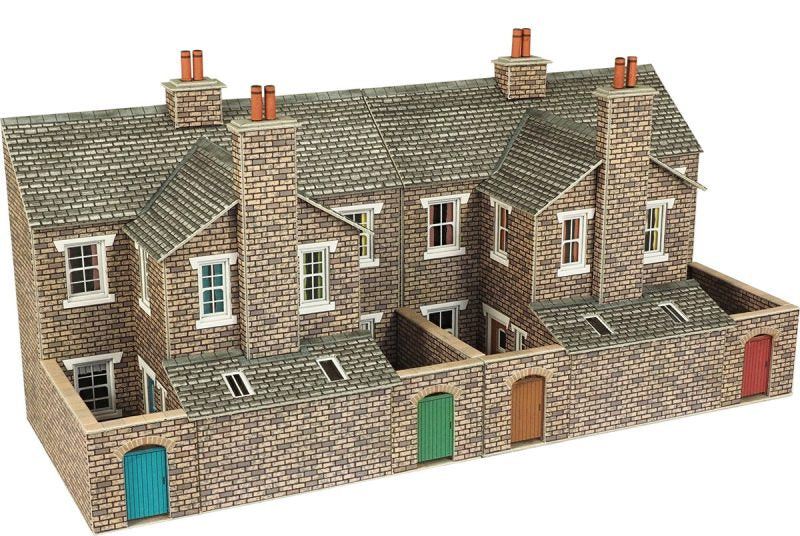 OO Low Relief Terraced House Backs Stone - Chester Model Centre