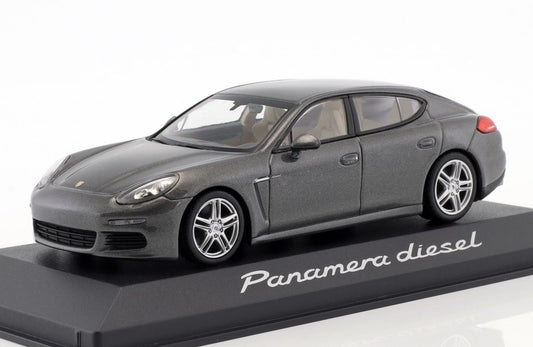 Minichamps 1:43 Porsche Panamera Diesel 2014 Agate Grey - Chester Model Centre
