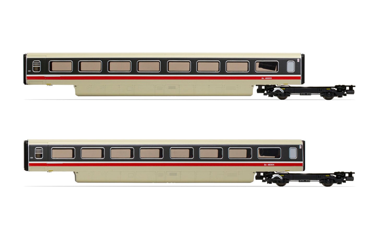 Hornby R40013 BR, Class 370 Advanced Passenger Train 2-car TU Coach Pack, 48303 + 48304 - Era 7 - Chester Model Centre
