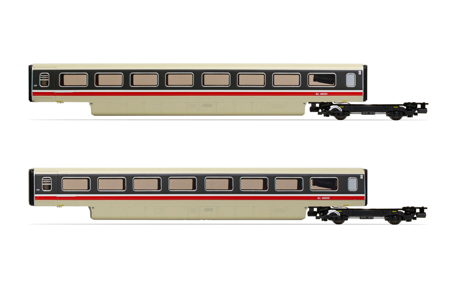 Hornby R40013A BR, Class 370 Advanced Passenger Train 2-car TU Coach Pack, 48301 + 48302 - Era 7 - Chester Model Centre