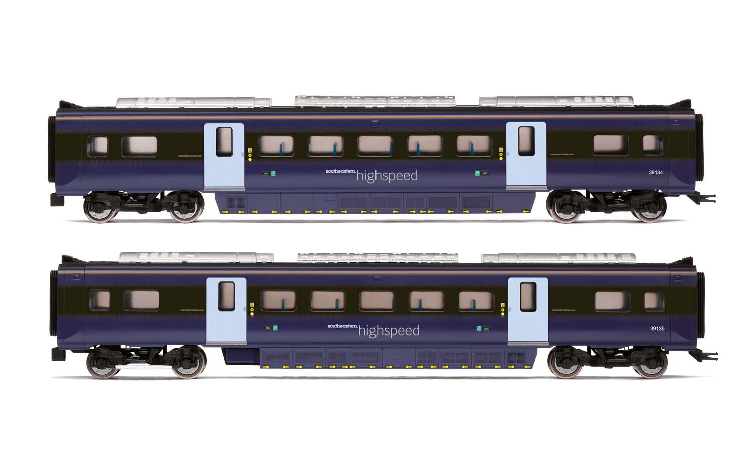 Hornby R4999 South Eastern, Class 395 Highspeed Train 2-car Coach Pack, MSO 39134 and MSO 39135 - Era 11 - Chester Model Centre