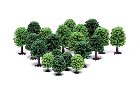 Deciduous Trees 5-9cm x20pcs - Chester Model Centre