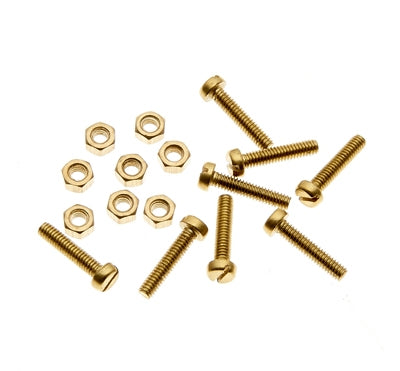 8x 6BA C/HEAD BRASS NUTS/BOLTS - Chester Model Centre