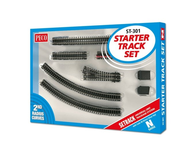 Starter Track Set, 2nd Radius complete, boxed - Chester Model Centre